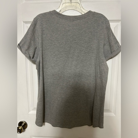𝅺woman’s T Shirt-All I Need is Coffee & Mascara grey, XL size - Picture 5 of 6